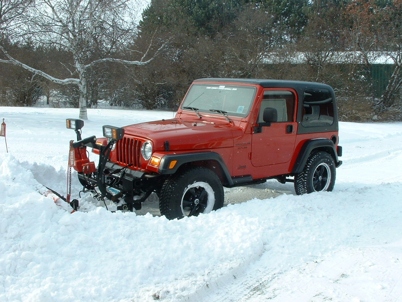 Jeep tj snow plow #4
