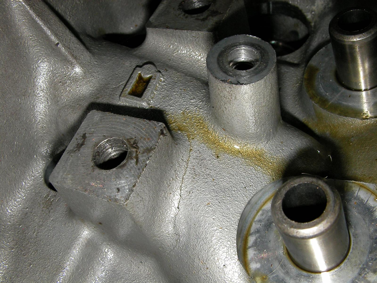 Cracked Engine Head