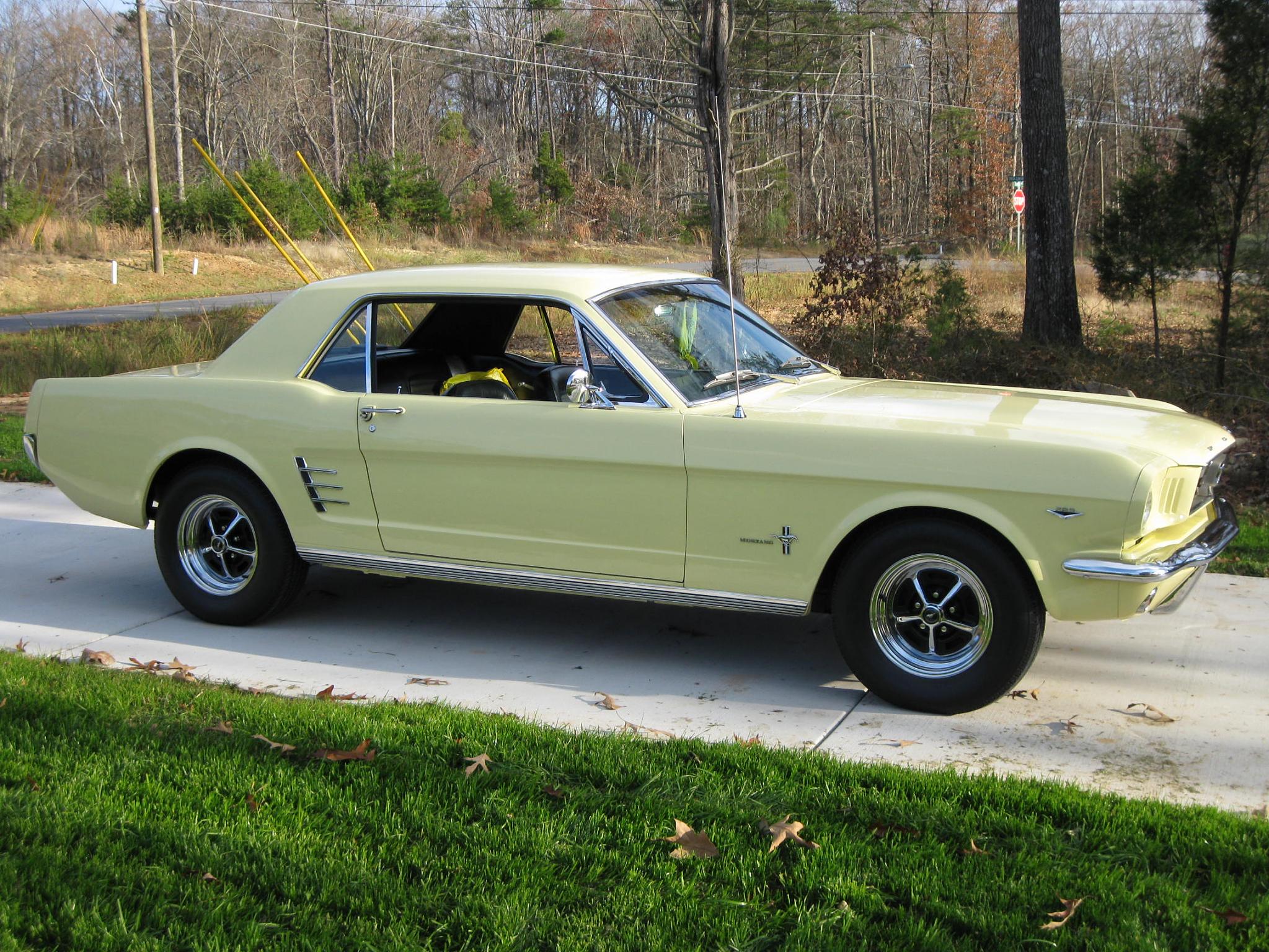 1966 Ford mustang coupe springtime yellow #8