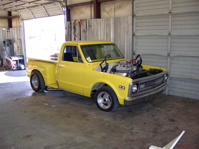 1969 blown alky chevy stepside LS1TECH