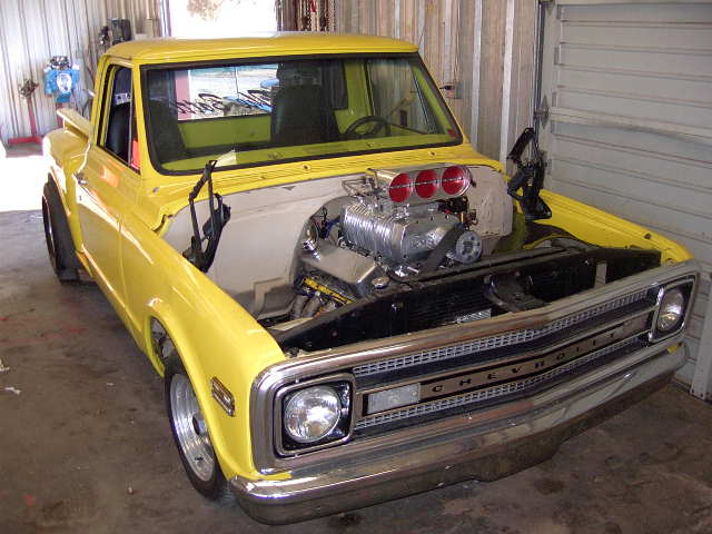 1969 blown alky chevy stepside LS1TECH