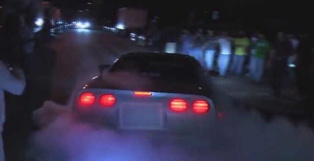 tx2k16 corvette burnout