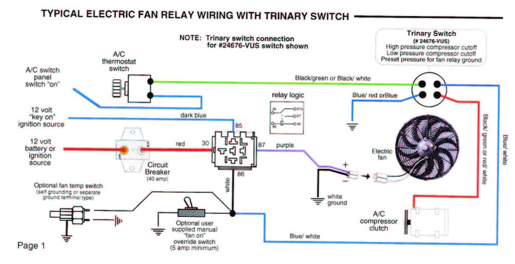 UAC SW 9600C A/C Trinary Switch 