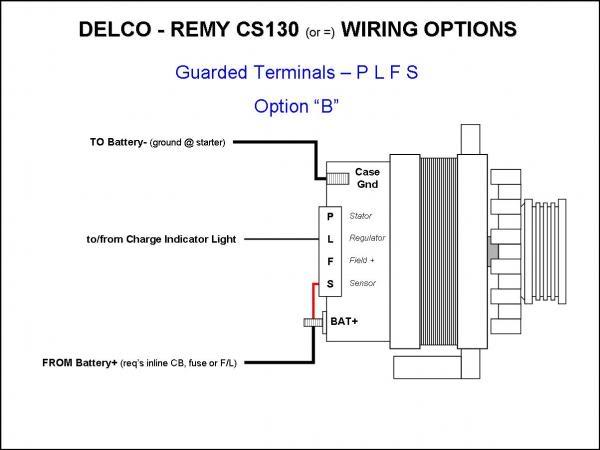 Delco Remy Cs130 Alternator Wiring Diagram Wiring Diagram