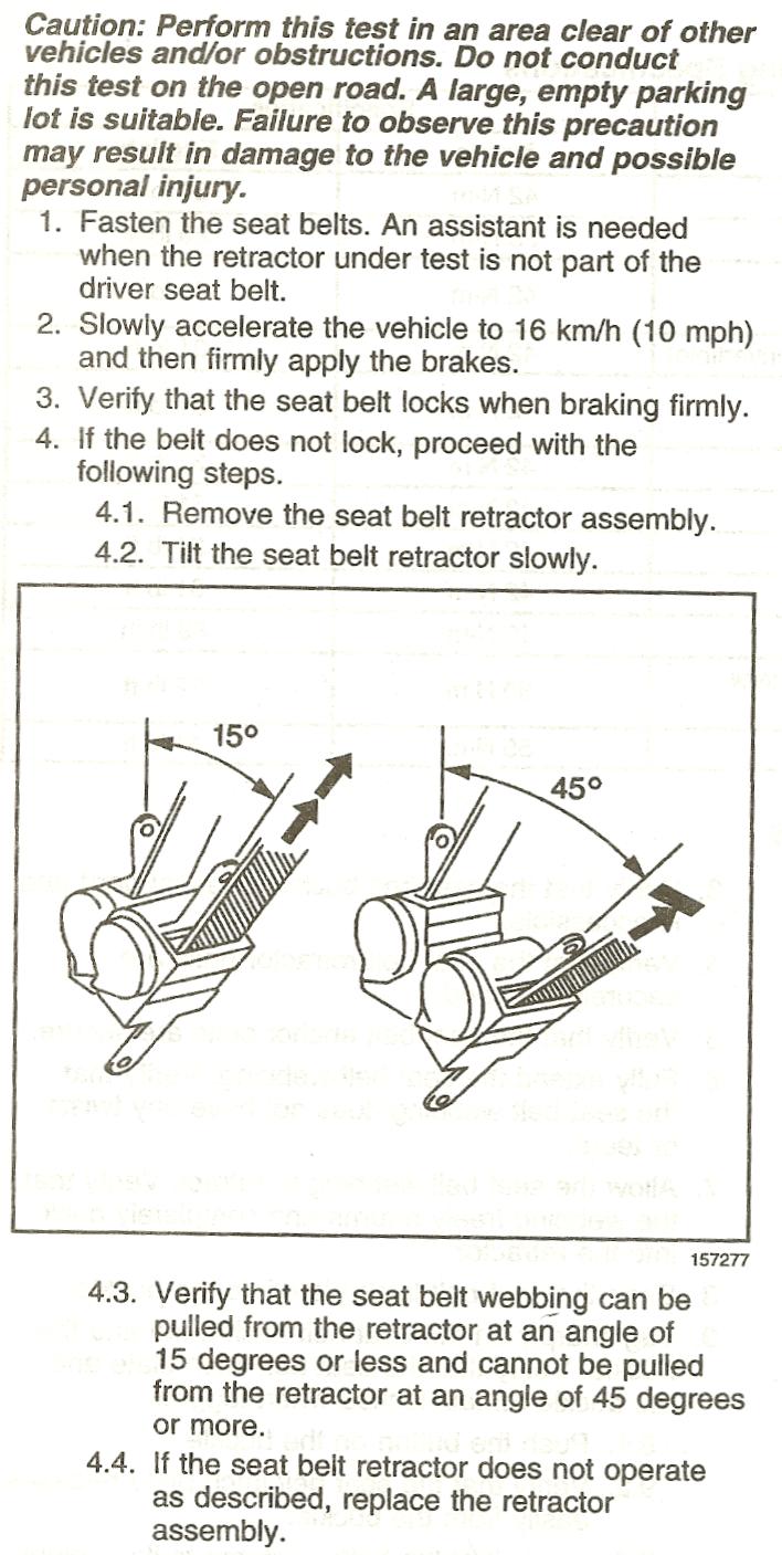 My Seat belts don't lock... - LS1TECH - Camaro and Firebird Forum Discussion