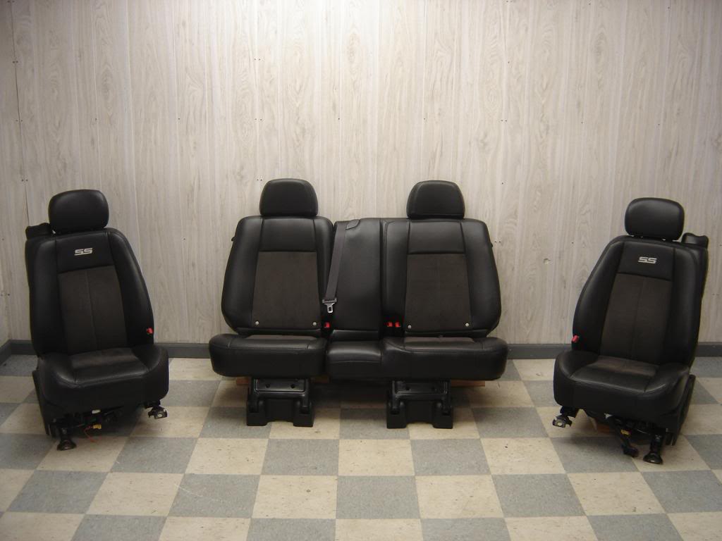 06 09 Trailblazer Ss Leather And Suede Seats Full Set