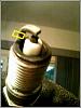 Spark plug after 75 shot popping out exhaust.-timing-mark.jpg