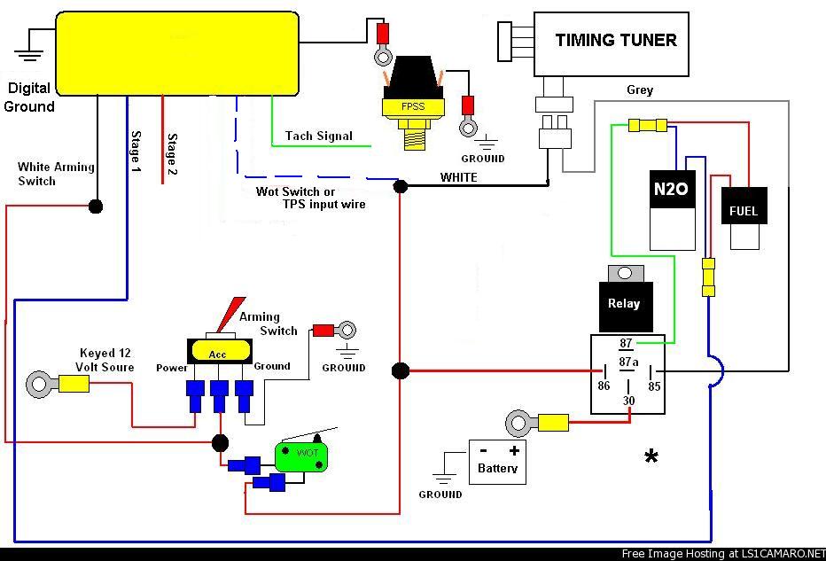 Nitrous Related Wiring - Page 2 - LS1TECH - Camaro and ... 2 stage nitrous wiring diagram schematic 
