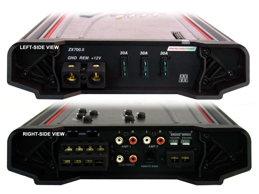  Kicker 46CXA6605 Car Audio 5 Channel Amp Speaker & Sub 1200W  Amplifier CXA660.5 (Renewed) : Electronics