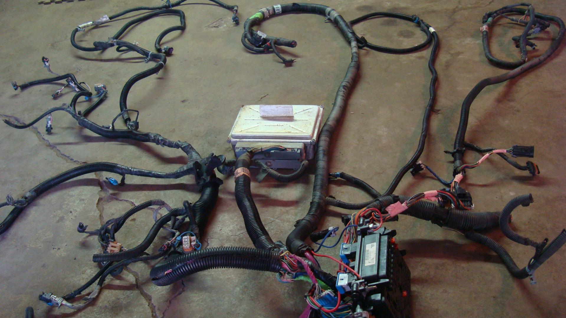 LM7 LQ4 engine and trans wiring harness and ecm - LS1TECH ... s10 ls swap wiring harness 