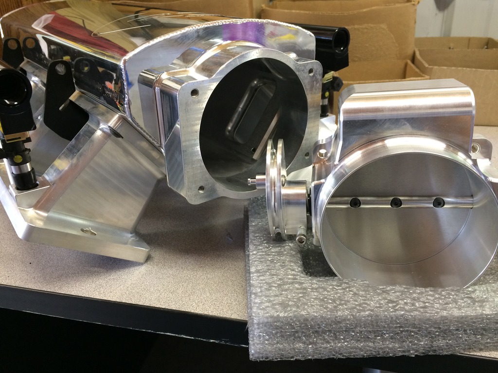 RCI Billet Runner, Sheet Metal Intake Manifold + NW 102mm + Bosch 127's ...