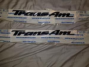 (2) Black Trans Am door letters / door emblems - NOS GM-taletters.jpg