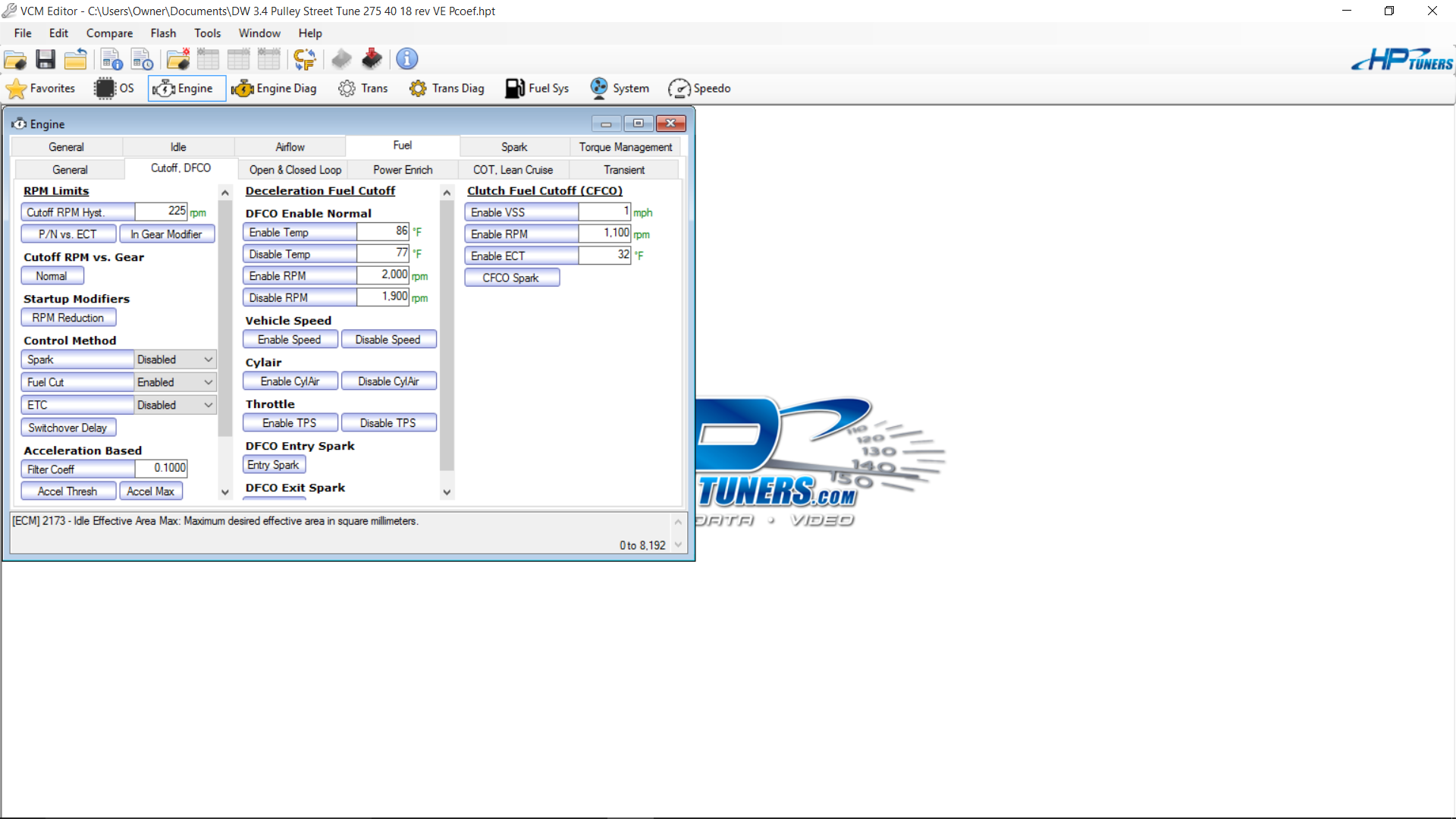 tuning ls ecu with hp tuners