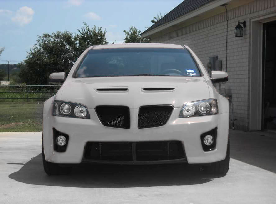 pontiac g8 front bumper conversion