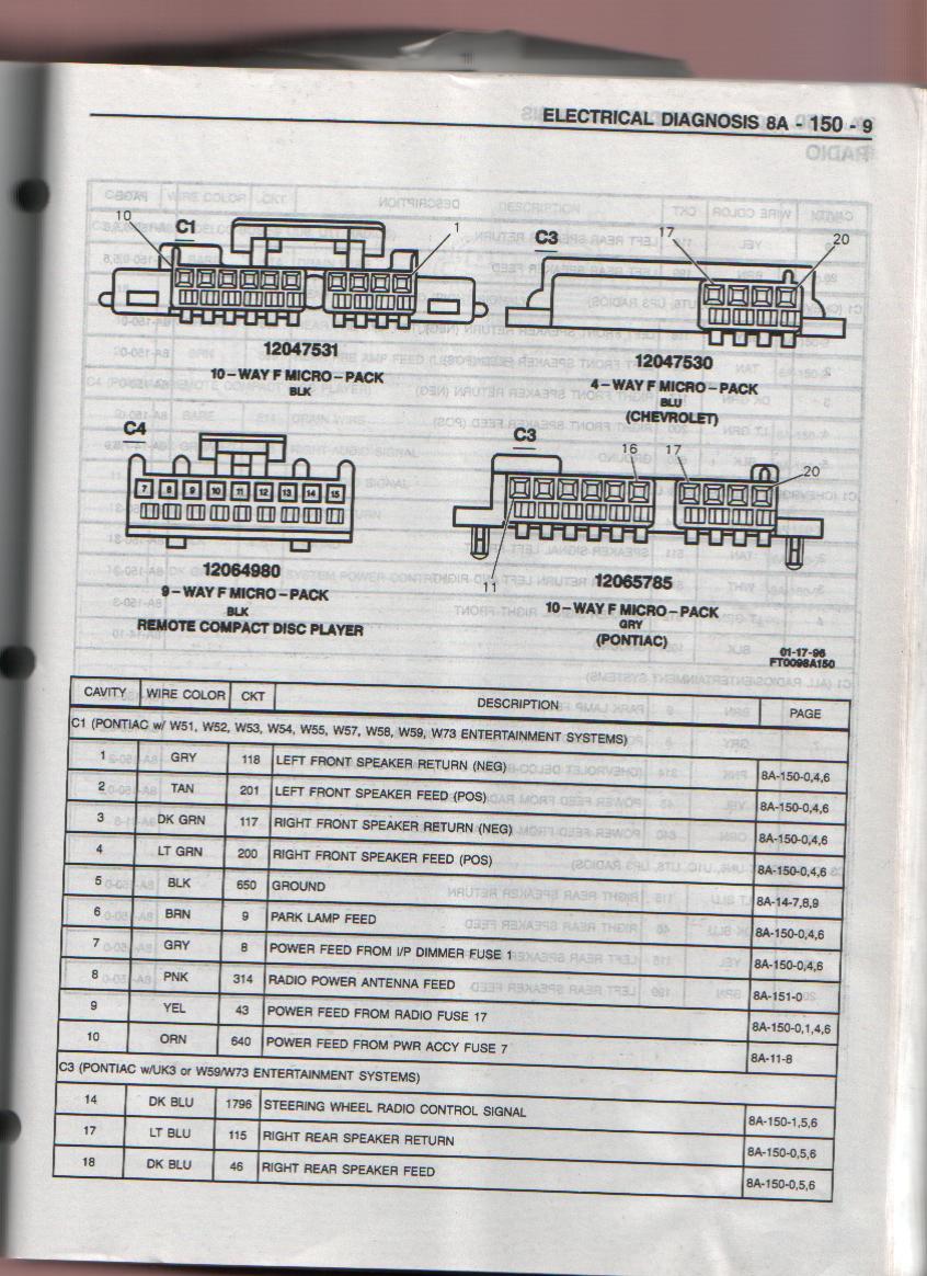 1996 10 Speaker Pontiac System Pre Monsoon Aftermarket 5