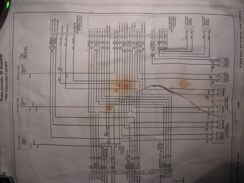 Factory Audio Wiring Diagram For Amplifier And Subwoofer 2013 Camaro from ls1tech.com