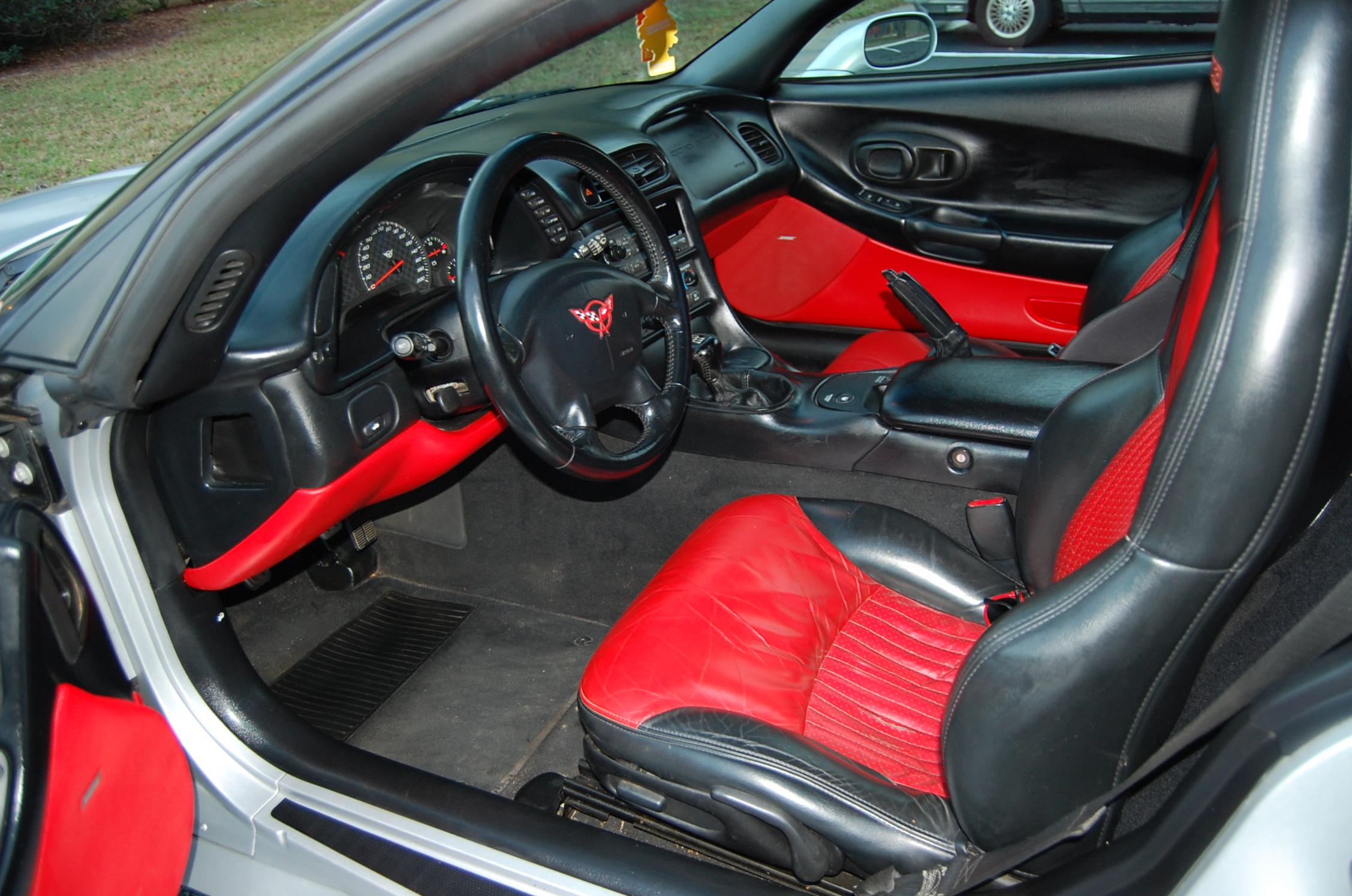 2001 Chevrolet Corvette Z06 Silver On Mod Red Black