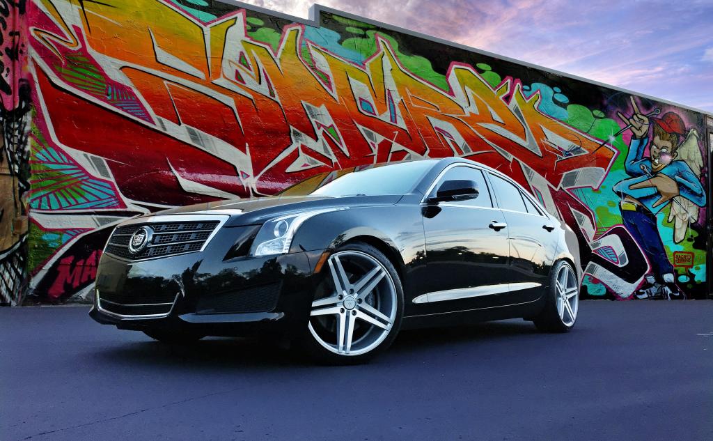 2013 Cadillac Ats 2 0t Awd Black W Morello Red Interior