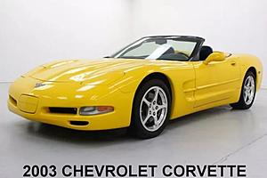 2003 Corvette Convertible Yellow Auto Magnetic Selective HUD only 45k miles!-03corvette.jpg