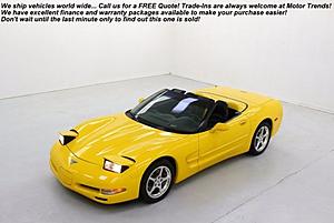 2003 Corvette Convertible Yellow Auto Magnetic Selective HUD only 45k miles!-03corvette3.jpg