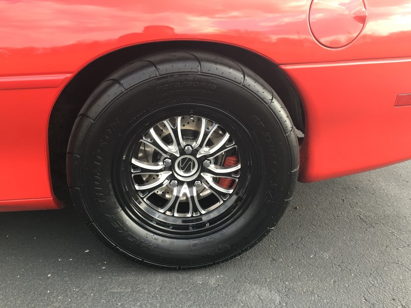 Jegs new SSR Spike wheels, installed. 