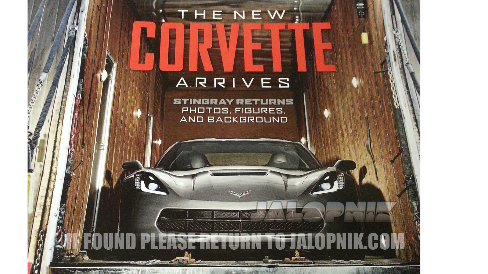 Road & Track Cover Leaked: Here's the 2014 C7 Corvette!