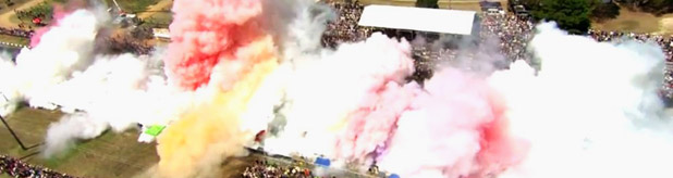 Burnout Friday: The World Record Largest Simultaneous Burnout… Ever.