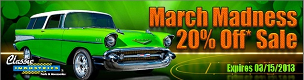 March Madness: Get 20% Off at Classic Industries