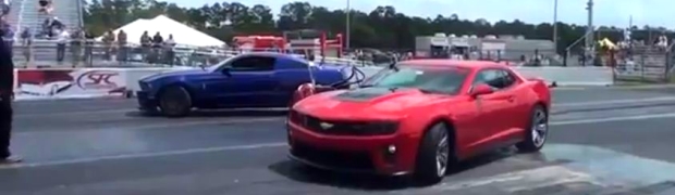 Drag Race Monday: Camaro ZL1 and Shelby GT500 Go Head to Head