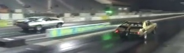 Crash! Camaro Plays Ping Pong at the Drags