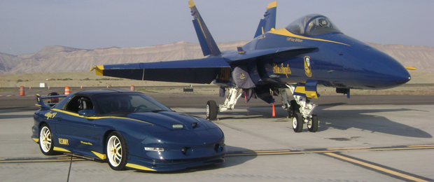 You Know Whats Cool? A Firebird in Blue Angels Livery