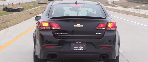 Hennessey Sends Supercharged Chevy SS Down Texas Toll Road