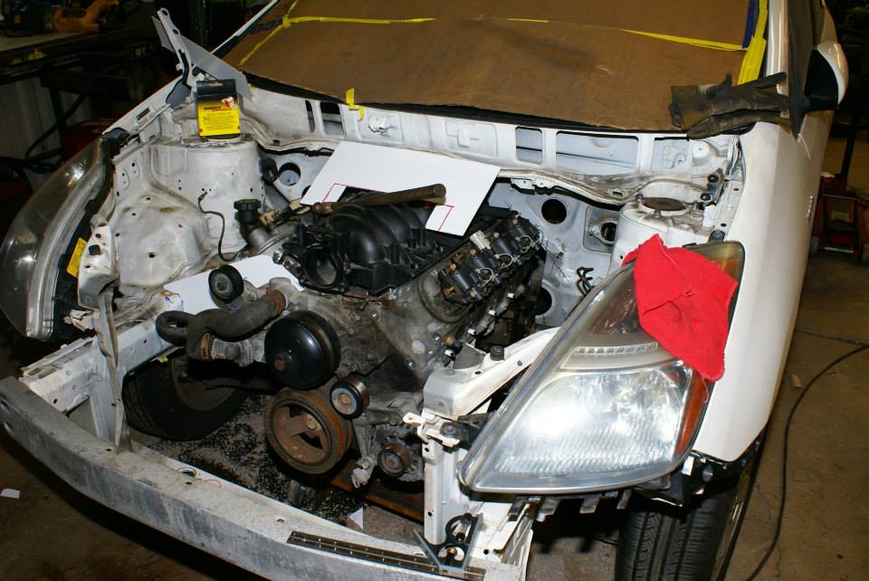 V8 Prius: Autofab Race Cars Swap LS1 into a Toyota Prius chevy cruze engine compartment diagram 