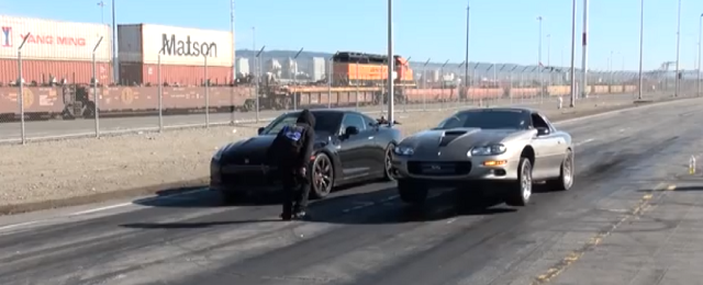 Fast and Furious Race Between a Camaro SS and a Nissan GT-R