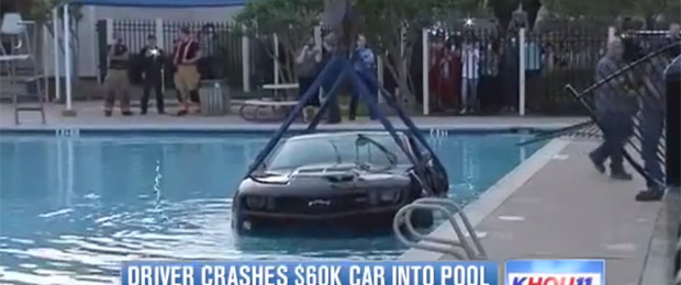 Camaro Fail: Young Man Crashes ZL1 Into Community Pool