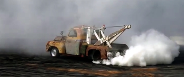 LS1 Powered Rust Truck Performs Burnout to End All Burnouts