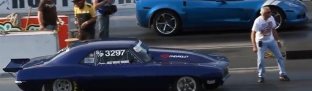 THROWBACK VIDEO 1969 Camaro Racing a 2010 Corvette
