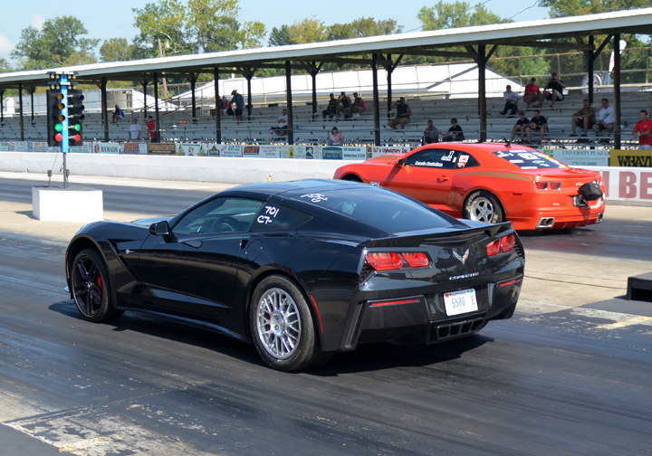 The Lingenfelter Performance Engineering C7 index introduced many brand-spanking new C7s to the drag strip. Brent Malone met Haley Bounsavall in the finals and took the win when Bounsavall broke out by .04 seconds, handing the win to Malone.