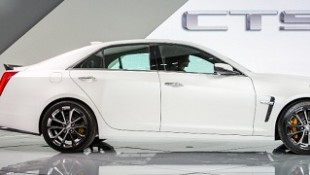 The 2016 Cadillac CTS-V at the North American International Auto Show in Detroit