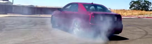 CTS-V Spins Wide Donuts and Rips Up the Asphalt