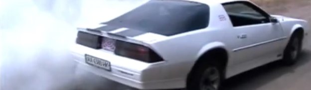 BURNOUT VIDEO 3rd Gen V6 Camaro Destroys One Tire