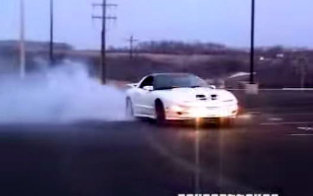 Pontiac Trans Am Does Some Wicked Donuts