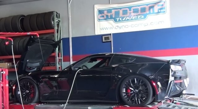 DYNO BLAST C7 Corvette Z06 with Exhaust in Action