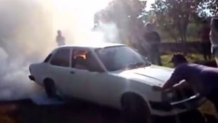 BURNOUT VIDEO Chevy Chevette Goes Crazy – Seriously