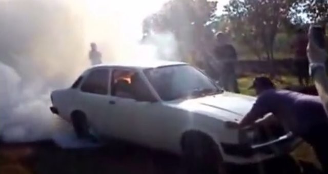 BURNOUT VIDEO Chevy Chevette Goes Crazy – Seriously