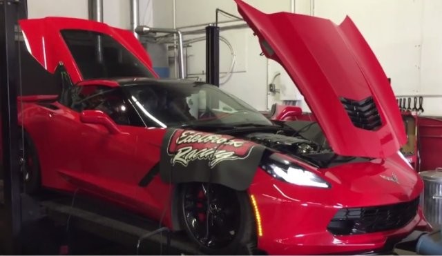 DYNO BLAST Supercharged Corvette Stingray on the Rollers