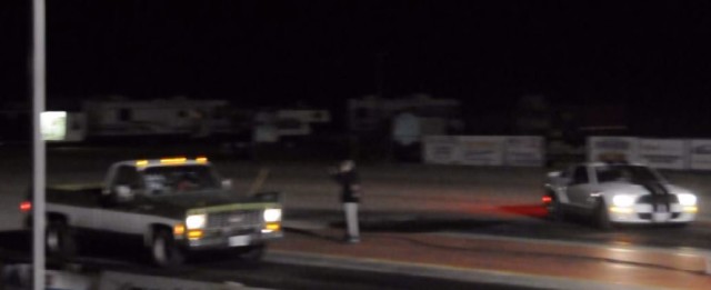 Chevy Truck Goes Head to Head Against GT500