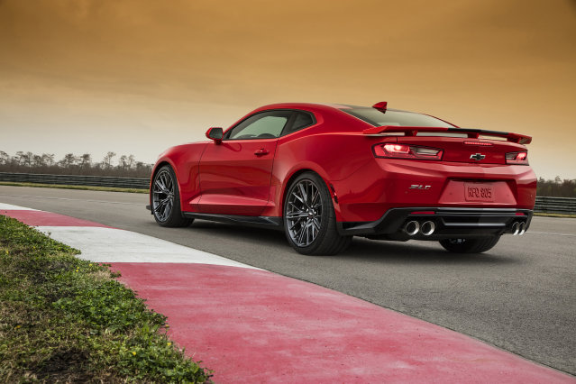 The 2017 Camaro ZL1 is poised to challenge the most advanced sports coupes in the world in any measure – with unprecedented levels of technology, refinement, track capability and straight-line acceleration. A cohesive suite of performance technologies tailors ZL1’s performance, featuring an updated Magnetic Ride suspension, Performance Traction Management, electronic limited-slip differential, Custom Launch Control and Driver Mode Selector. With a stronger power-to-weight ratio than its predecessor, it weighs 200 pounds less, and offers approximately 60 more horsepower and 80 more pound-feet of torque.