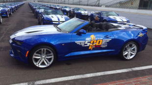 Indy Motor Speedway Unveils Chevy Camaro Indy 500 Cars