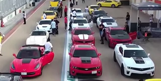 Drag Race Camaro Event in Saudi Arabia